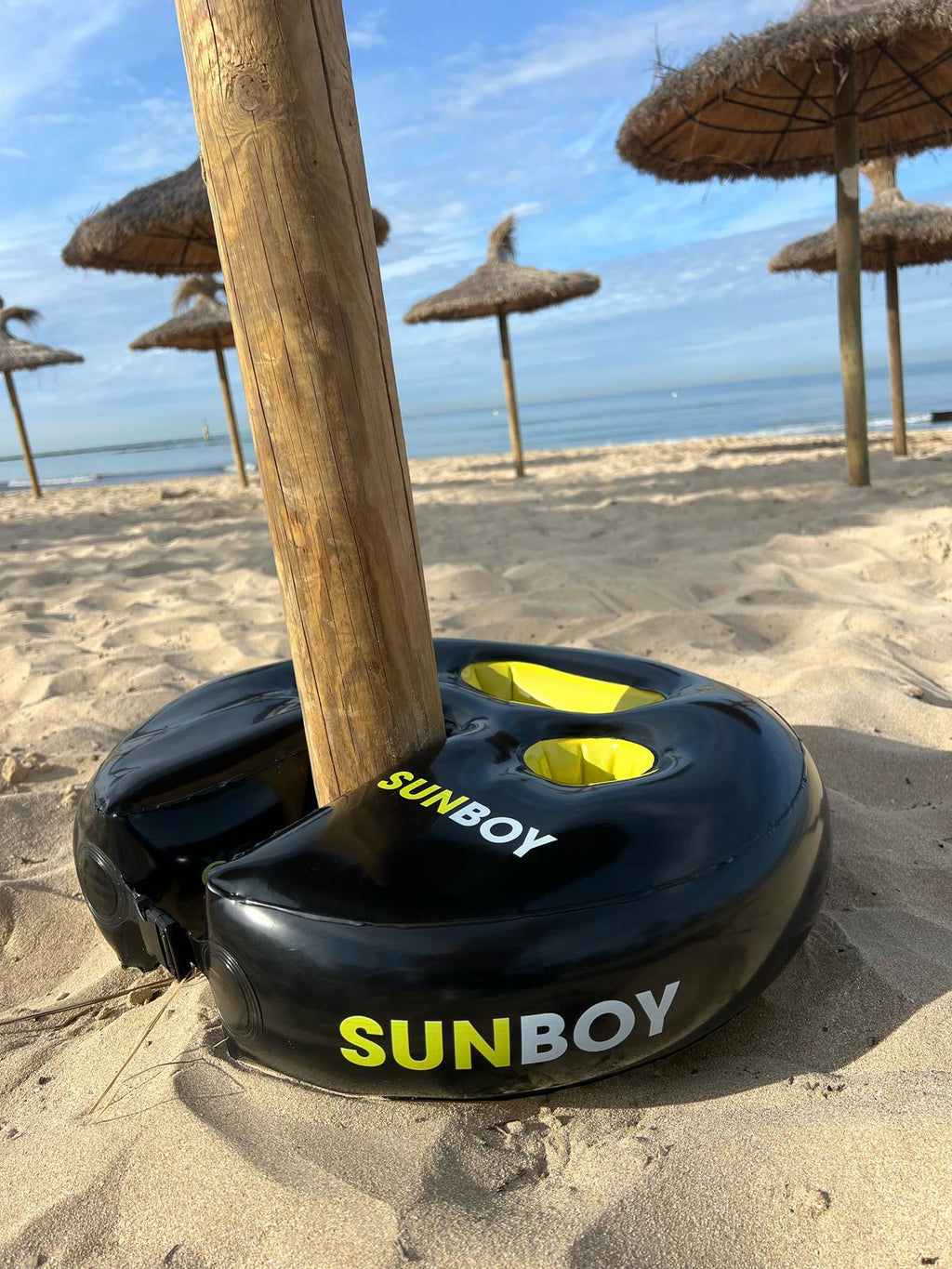 Sunboy – Der aufblasbare Sonnenschirm-Tisch