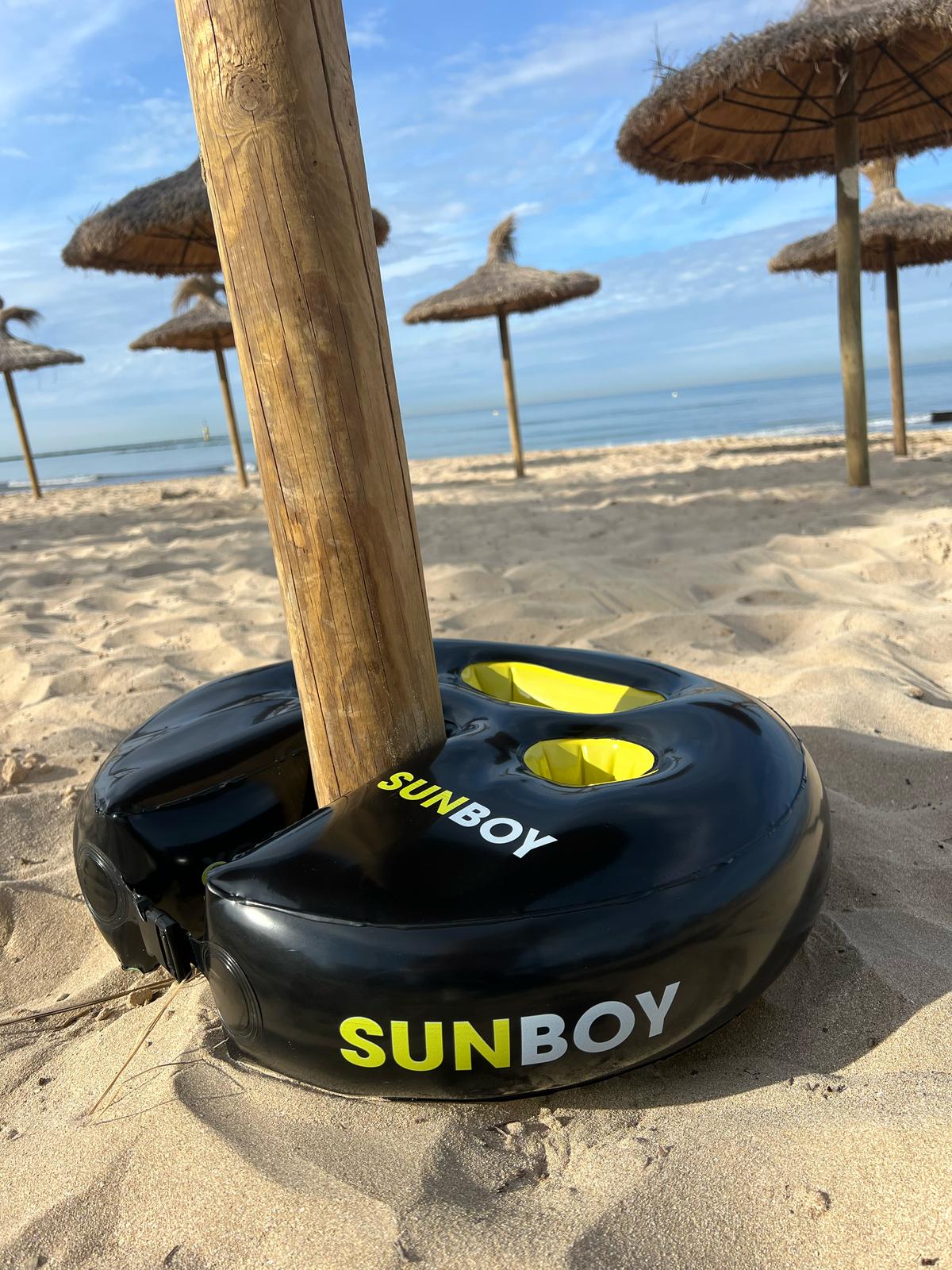 Sunboy – Der aufblasbare Sonnenschirm-Tisch