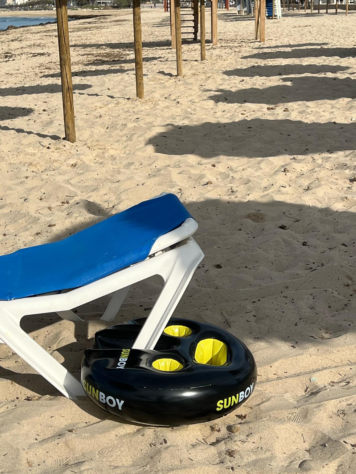 Sunboy – Der aufblasbare Sonnenschirm-Tisch